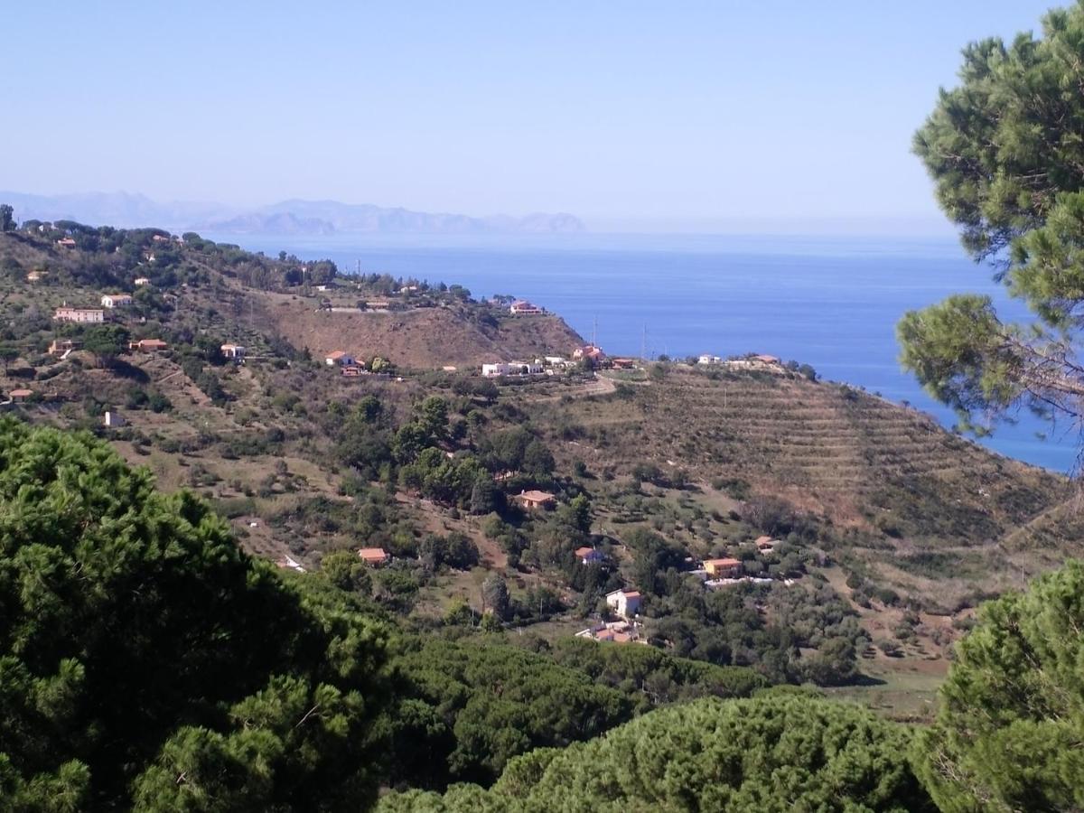 Incantevole villa con vista mozzafiato Cefalù Esterno foto